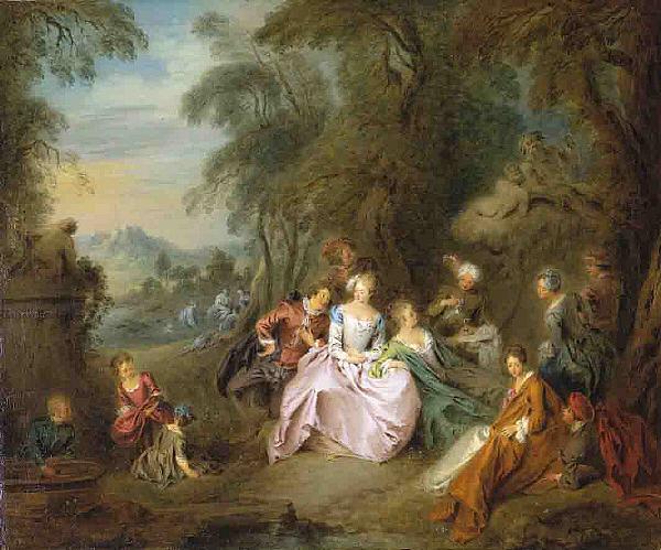 Jean-Baptiste Pater Repose in a Park Sweden oil painting art